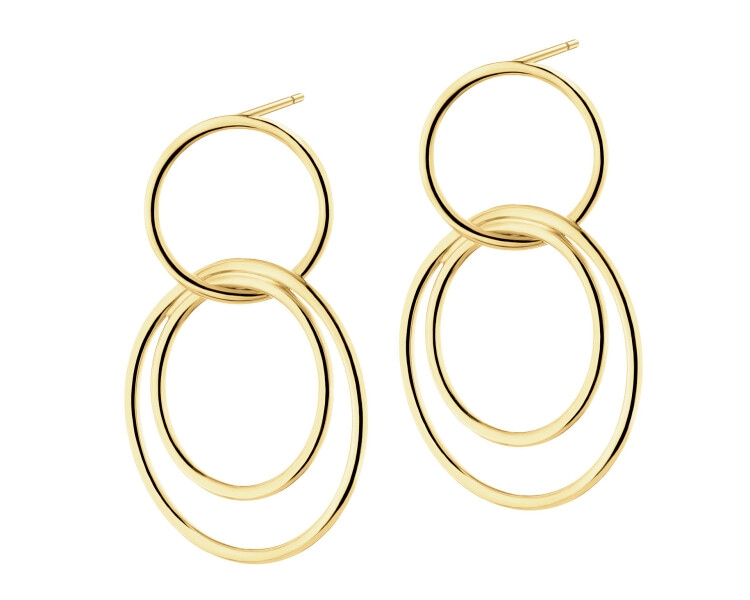 9 K Yellow Gold Dangling Earring