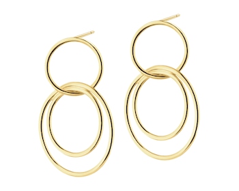 9 K Yellow Gold Dangling Earring