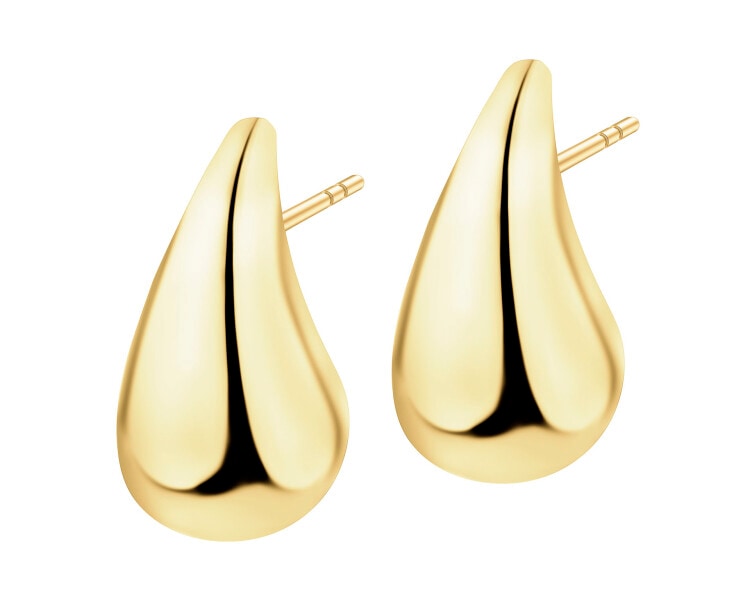 9 K Yellow Gold Earrings 