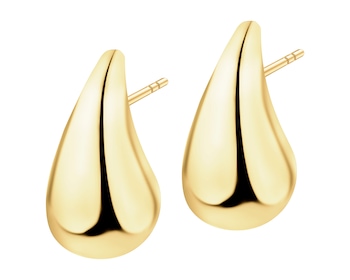 9 K Yellow Gold Earrings 