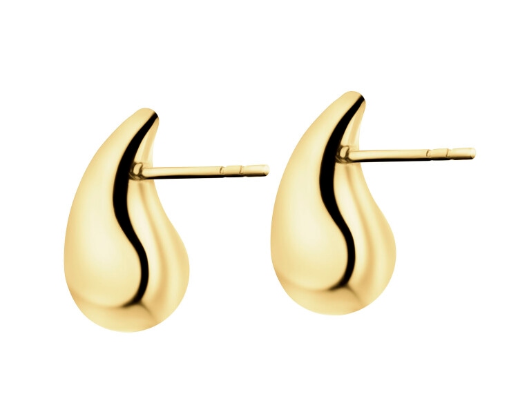 9 K Yellow Gold Earrings 