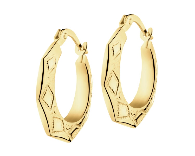 9 K Yellow Gold Earrings