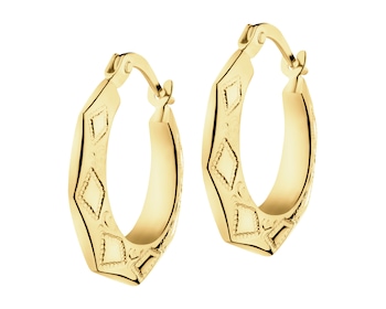 9 K Yellow Gold Earrings