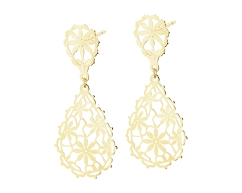 9 K Yellow Gold Dangling Earring