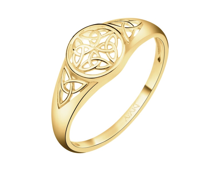 8 K Yellow Gold Signet Ring