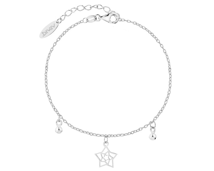 Rhodium Plated Silver Bracelet 