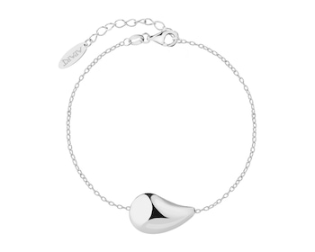 Rhodium Plated Silver Bracelet 