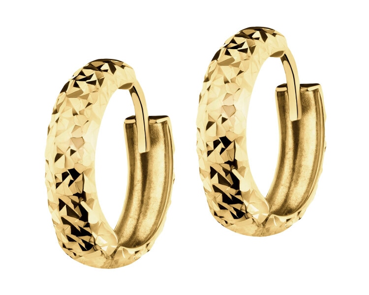 9 K Yellow Gold Hoop Earring