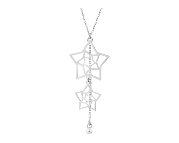 Rhodium Plated Silver Necklace 