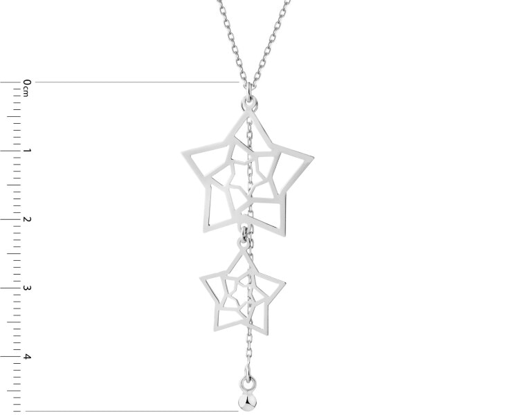 Rhodium Plated Silver Necklace