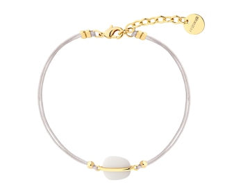 Gold-Plated Brass Bracelet with Shell