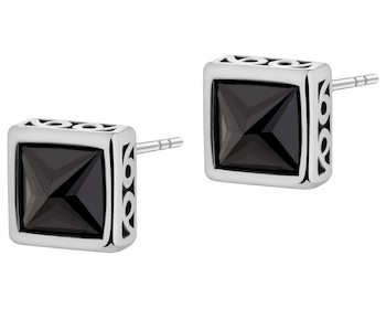 Stainless Steel Earrings with Cubic Zirconia