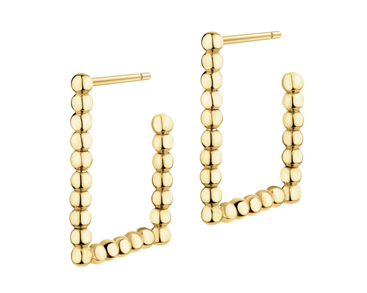 9 K Yellow Gold Earrings 