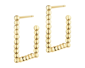 9 K Yellow Gold Earrings 