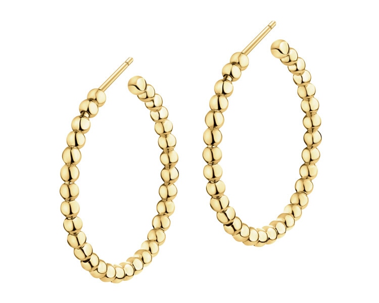 9 K Yellow Gold Hoop Earring 