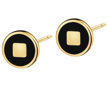 9 K Yellow Gold Earrings 