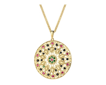 9 K Yellow Gold Pendant with Cubic Zirconia