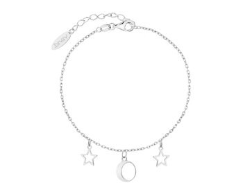 Rhodium Plated Silver Bracelet 