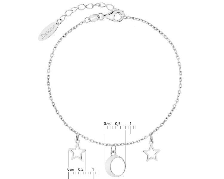 Rhodium Plated Silver Bracelet 