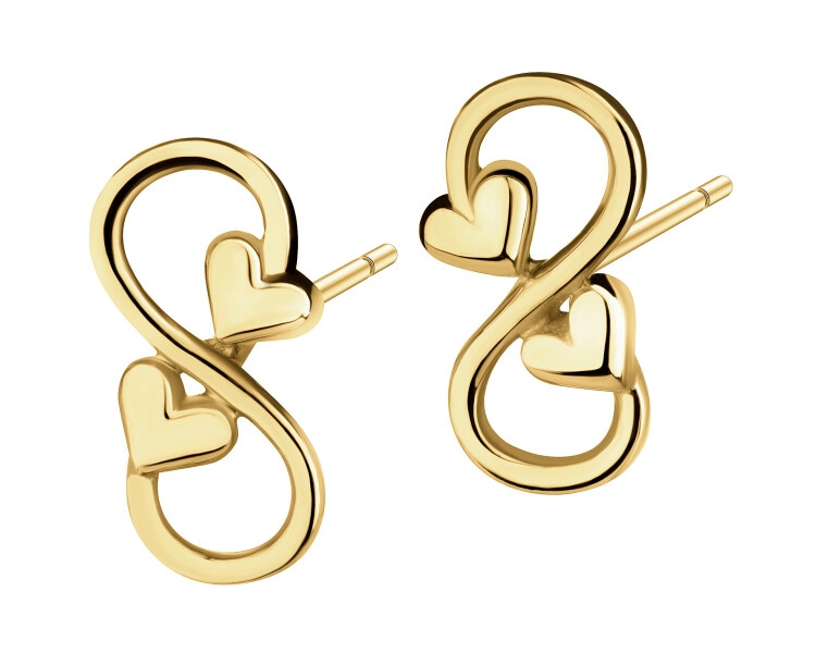 9 K Yellow Gold Earrings 