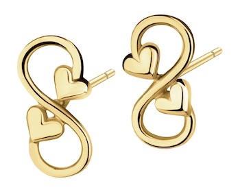 9 K Yellow Gold Earrings 