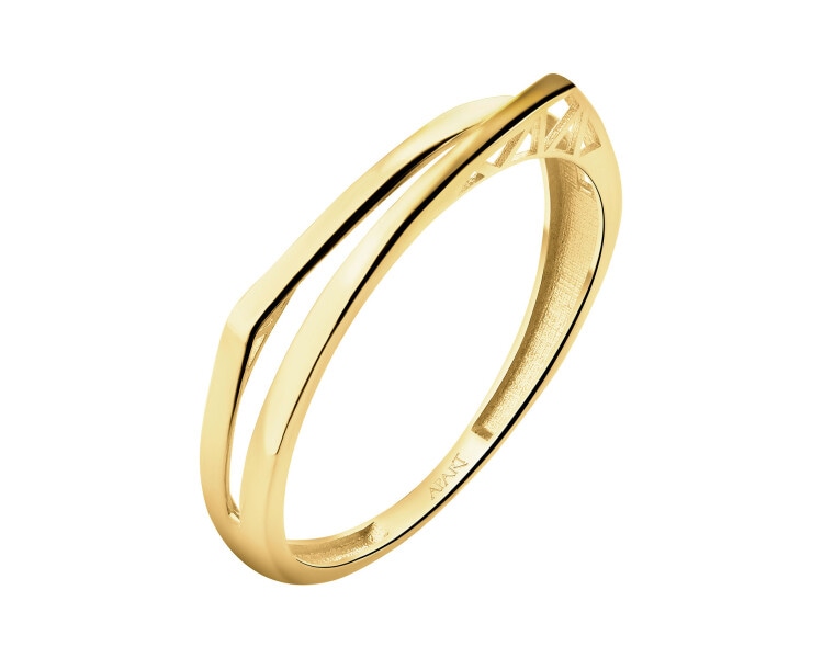 14 K Yellow Gold Band Ring 