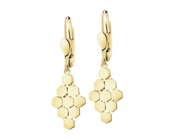 8 K Yellow Gold Dangling Earring 