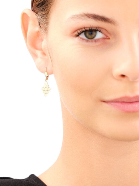 8 K Yellow Gold Dangling Earring 