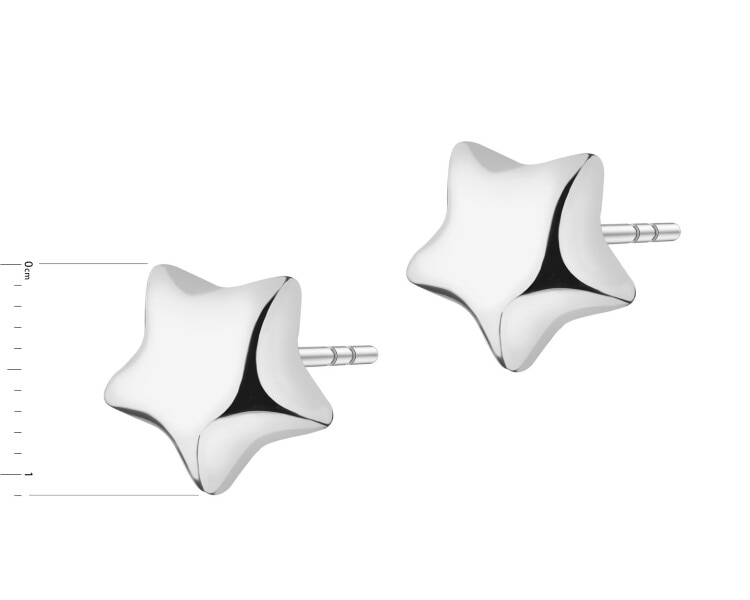 Rhodium Plated Silver Earrings