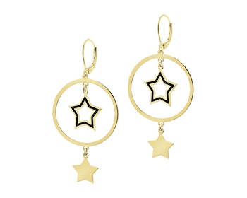 Gold-Plated Silver Dangling Earring 