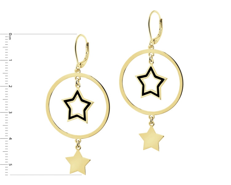 Gold-Plated Silver Dangling Earring