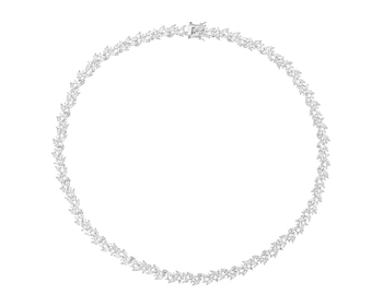 Rhodium Plated Silver Necklace 