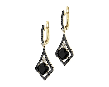 14 K Yellow Gold Dangling Earring - fineness 14 K