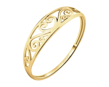 8 K Yellow Gold Band Ring 