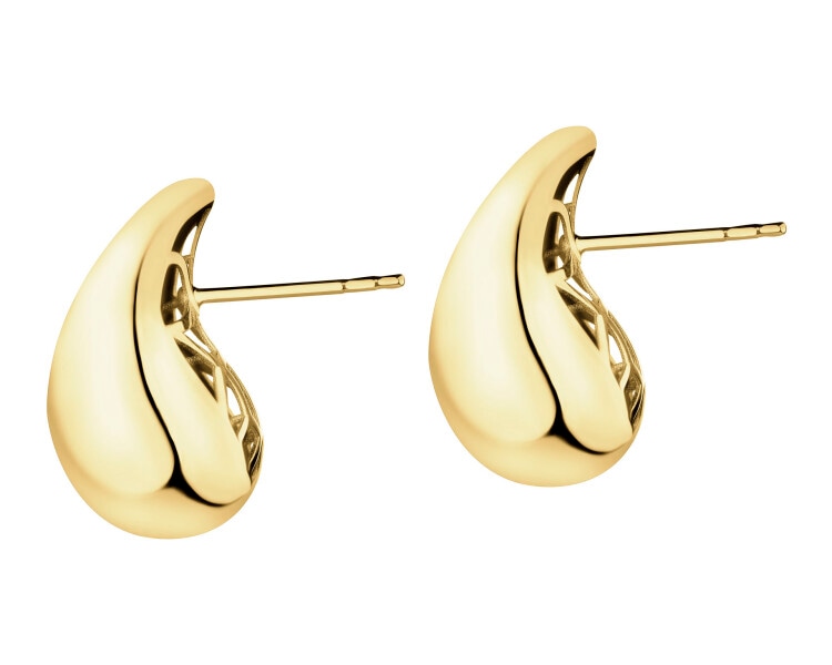 9 K Yellow Gold Earrings 