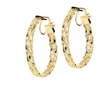 9 K Yellow Gold Earrings 