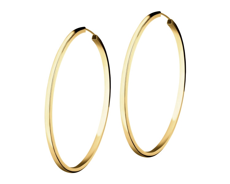 9 K Yellow Gold Hoop Earring 