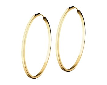 9 K Yellow Gold Hoop Earring 