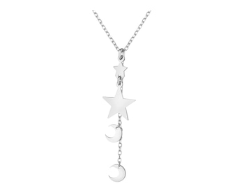 Rhodium Plated Silver Necklace 