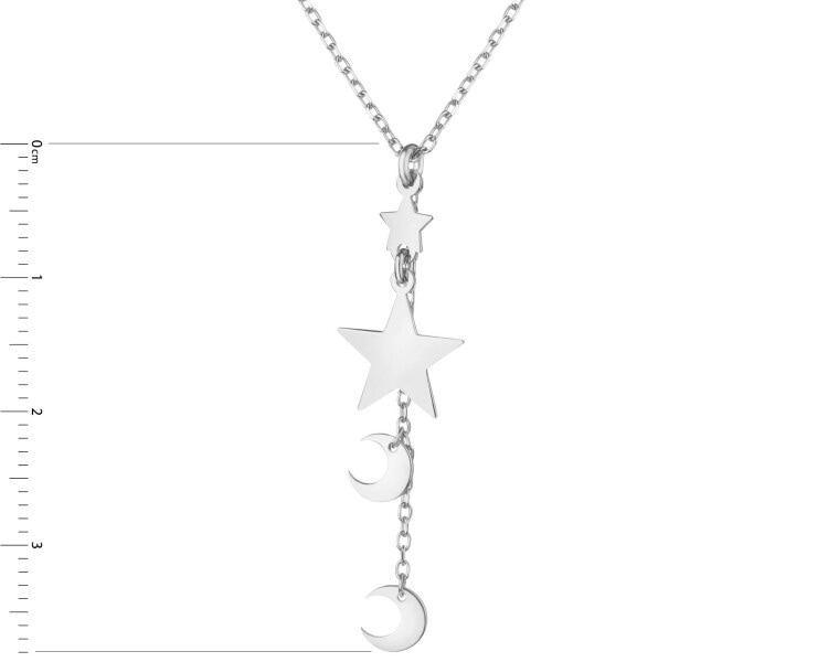 Rhodium Plated Silver Necklace