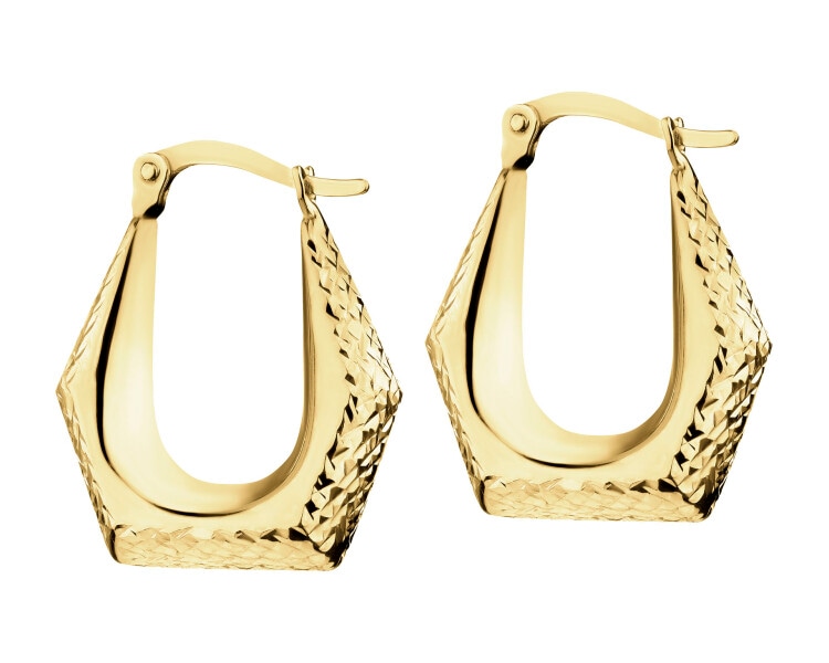 14 K Yellow Gold Earrings 