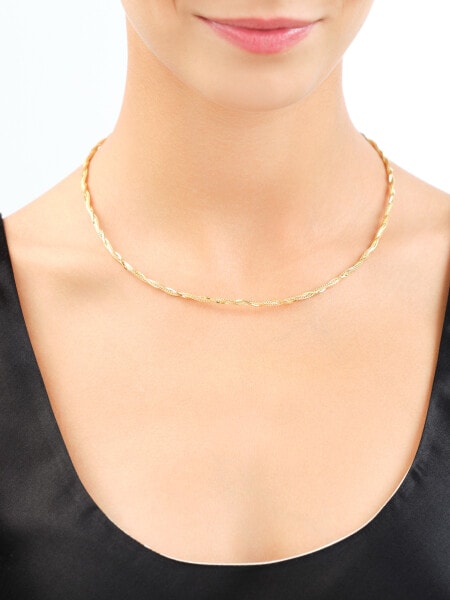 9 K Yellow Gold Necklace 