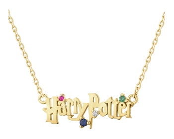 Gold-plated silver necklace with zircons - Harry Potter, Warner Bros. Discovery