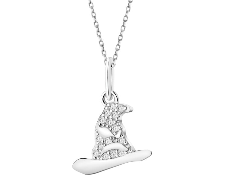 Sterling silver pendant with zircons - Harry Potter, The Sorting Hat, Warner Bros. Discovery