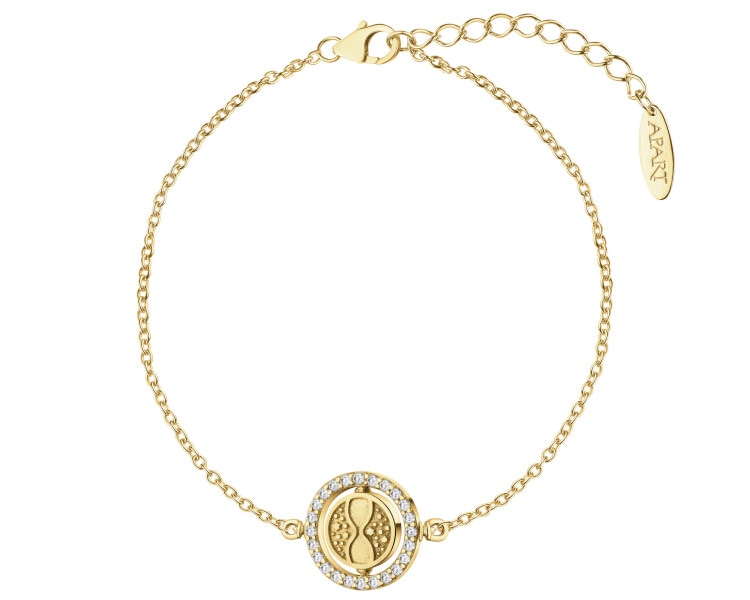 Gold-plated sterling silver bracelet with zircons - Harry Potter, time-turner, Warner Bros. Discovery