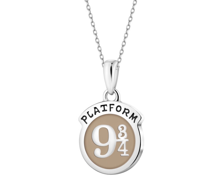 Silver pendant with enamel - Harry Potter, platform 9 and ¾, Warner Bros. Discovery