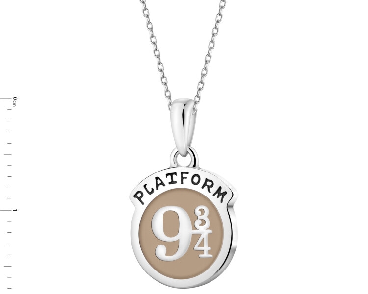 Silver pendant with enamel - Harry Potter, platform 9 and ¾, Warner Bros. Discovery