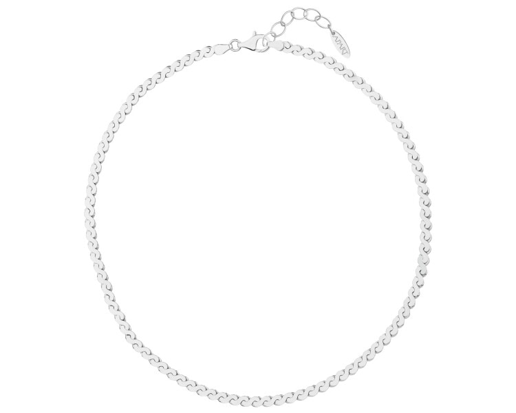 Rhodium Plated Silver Necklace 