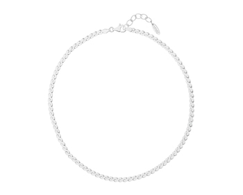 Rhodium Plated Silver Necklace 