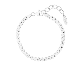 Rhodium Plated Silver Bracelet 